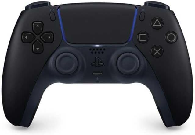 Sony, Manette PlayStation 5 Officielle DualSense, Sans Fil, avec Retour Haptique & Gâchettes Adaptatives, Micro Intégré, Batterie Rechargeable, Compatible PS5/PC, Couleur : Midnight Black