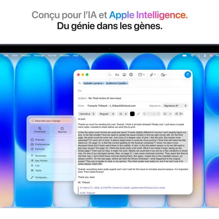 Apple - 13" MacBook Neo A18 Pro - RAM 8Go - Stockage 512Go - Indigo - Touch ID