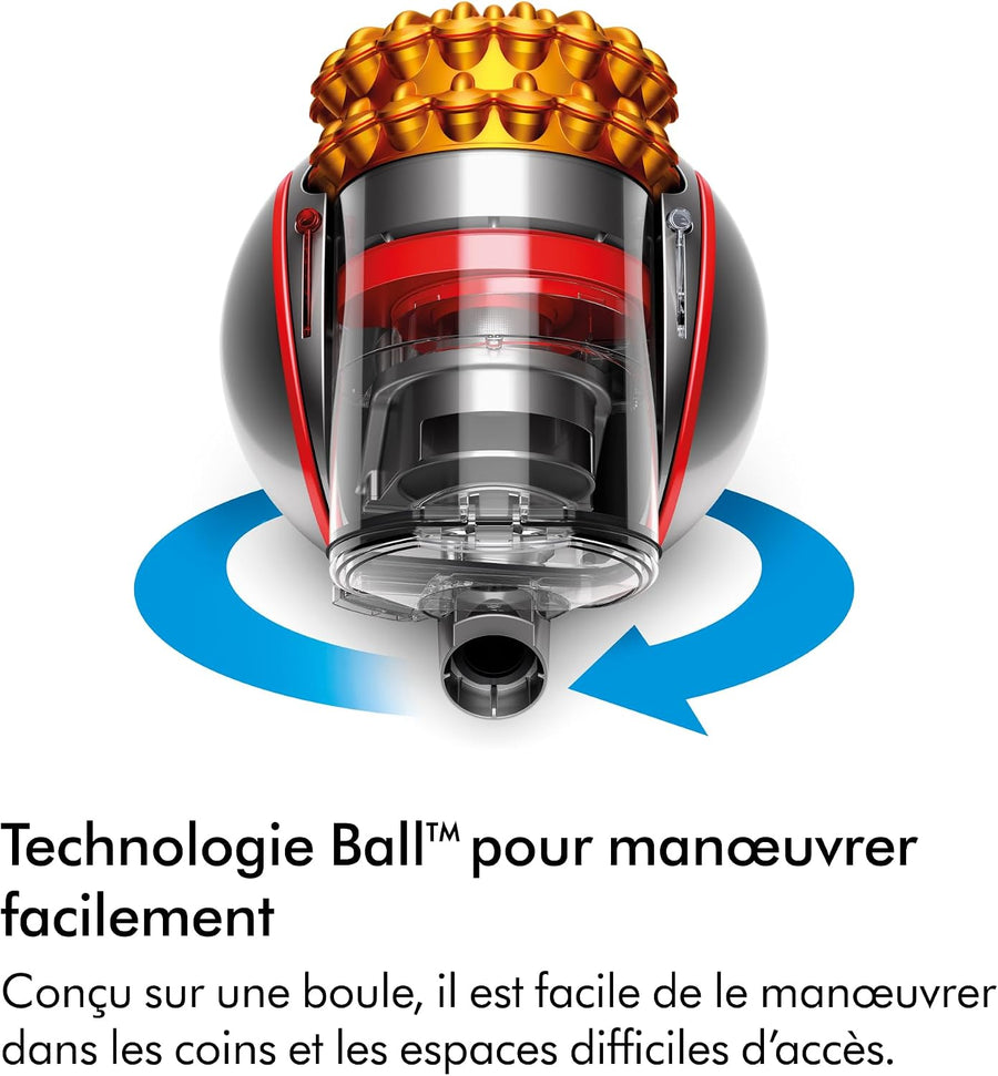 Aspirateur Dyson Cinetic Big Ball Multifloor 2 | Aspiration puissante sur tous les types de sols, récipient spacieux avec vidage hygiénique