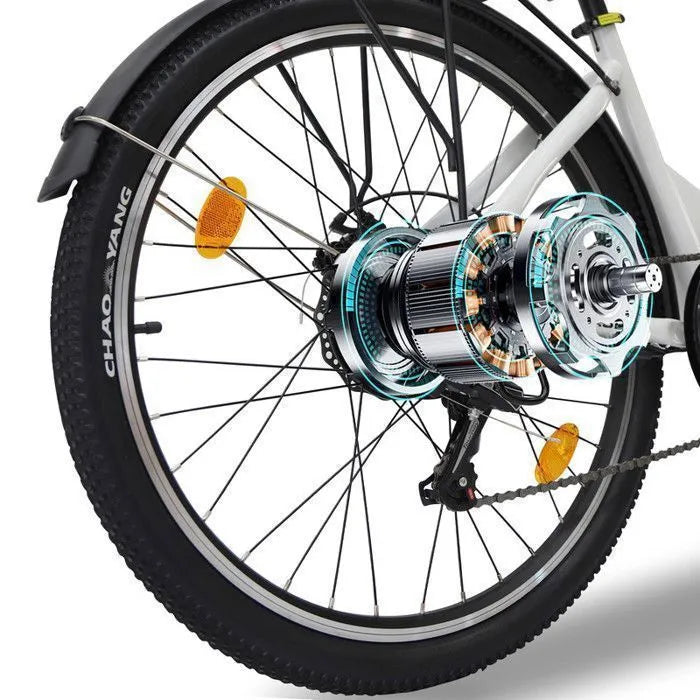 AVDLEU Vélo Électrique 26" - Moteur 250W -Batterie 36V/12.8Ah - 25 km/h Max - 85KM Max - Shimano 7 vitesses