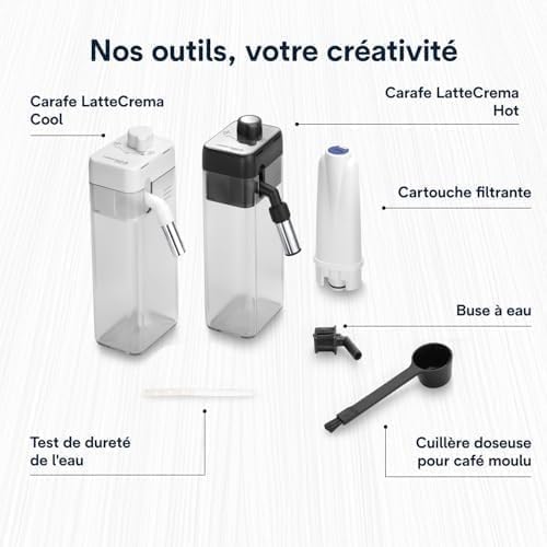 De'Longhi Eletta Ultra - Perfetto Machine à Café Automatique, LatteCrema Mousseur à Lait Automatique