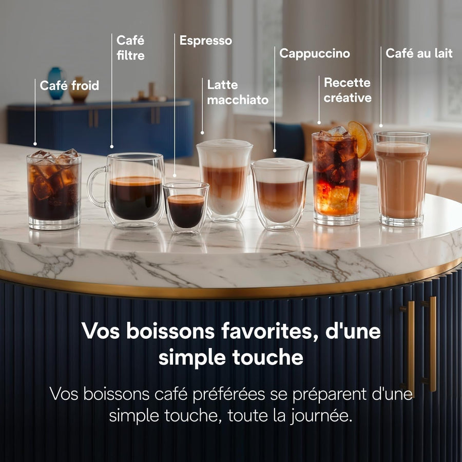 De'Longhi Eletta Ultra - Perfetto Machine à Café Automatique, LatteCrema Mousseur à Lait Automatique