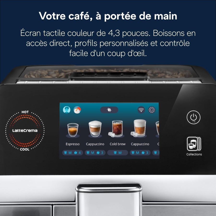 De'Longhi Eletta Ultra - Perfetto Machine à Café Automatique, LatteCrema Mousseur à Lait Automatique