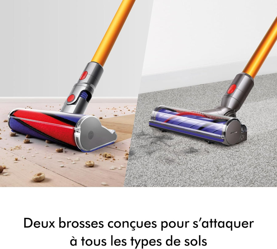 Dyson V8 Absolute Aspirateur sans Fil, 115 AW, Jusqu’à 40 Min d’autonomie, Brosse Motorbar Anti-enchevêtrement