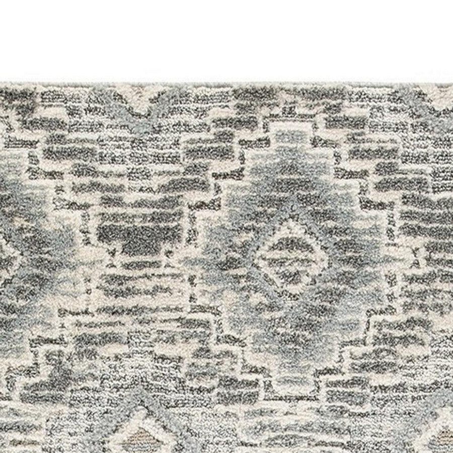 Ashley Hiy Medium 5 x 7 Area Rug, Persian-Inspired Pattern, Blue