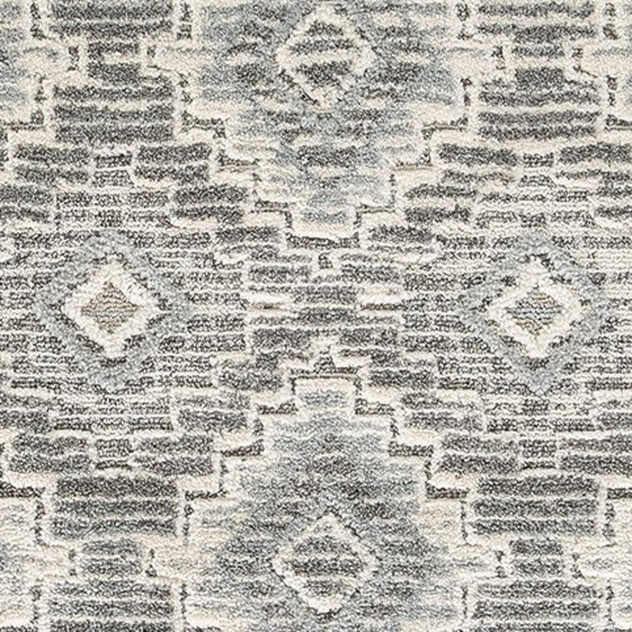 Ashley Hiy Medium 5 x 7 Area Rug, Persian-Inspired Pattern, Blue