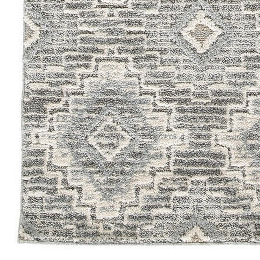 Ashley Hiy Medium 5 x 7 Area Rug, Persian-Inspired Pattern, Blue