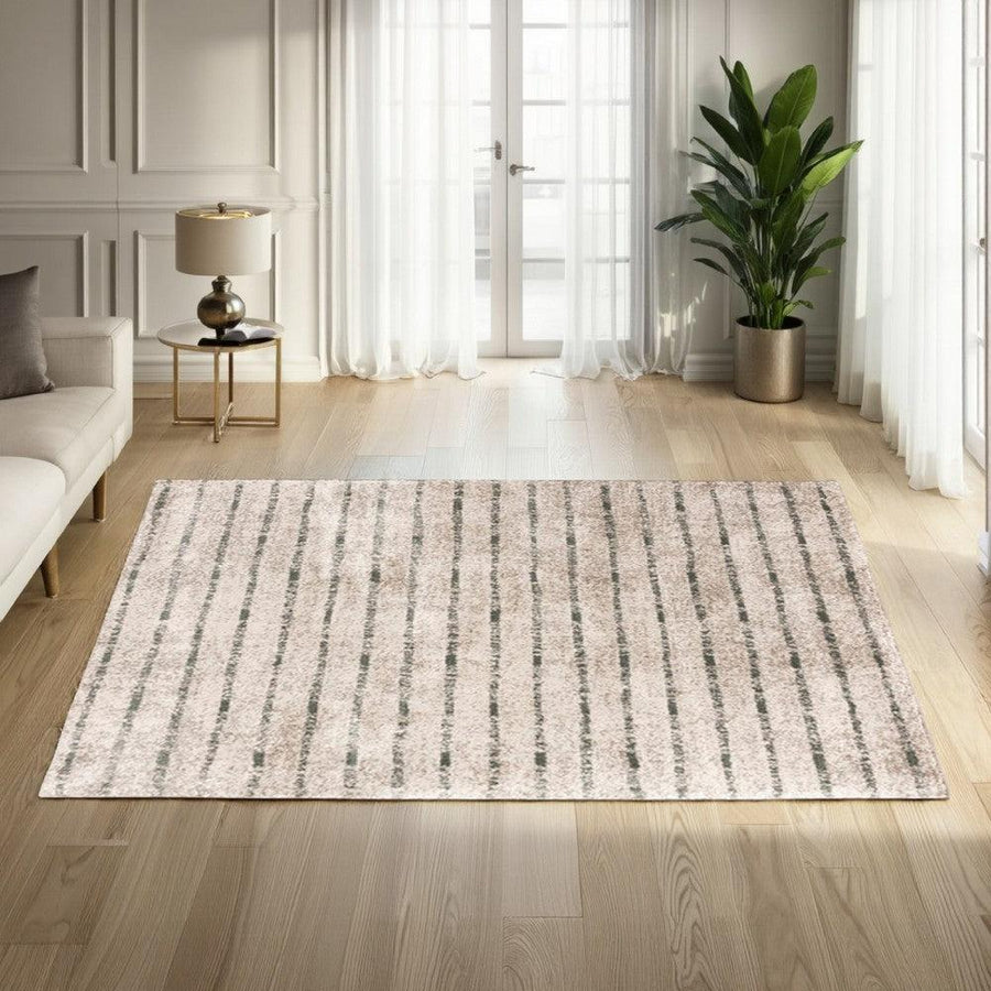 Ashley Hiy Medium 5 x 7 Area Rug, Persian-Inspired Pattern, Blue