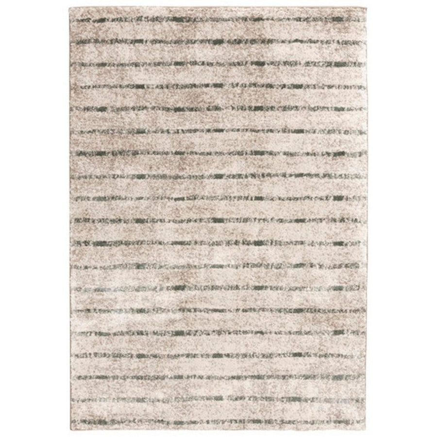 Ashley 8x10 Contemporary Area Rug, Abstract Pattern, Plush Material, Orange, Brown, and Blue