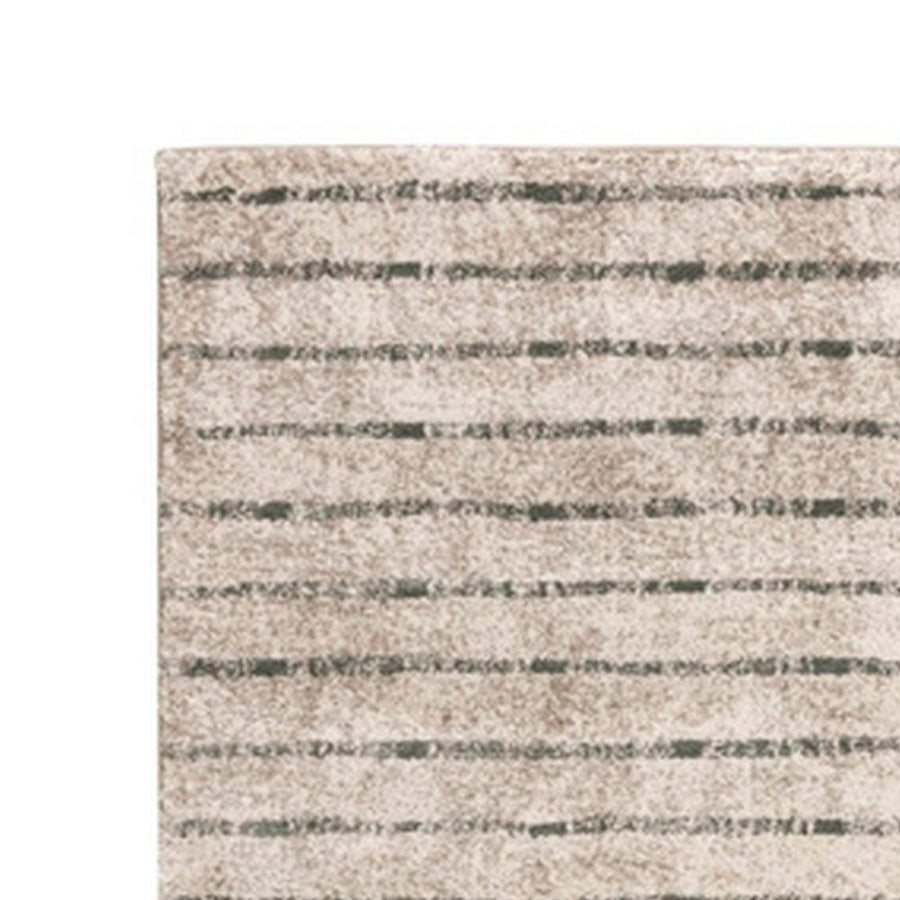Ashley 8x10 Contemporary Area Rug, Abstract Pattern, Plush Material, Orange, Brown, and Blue
