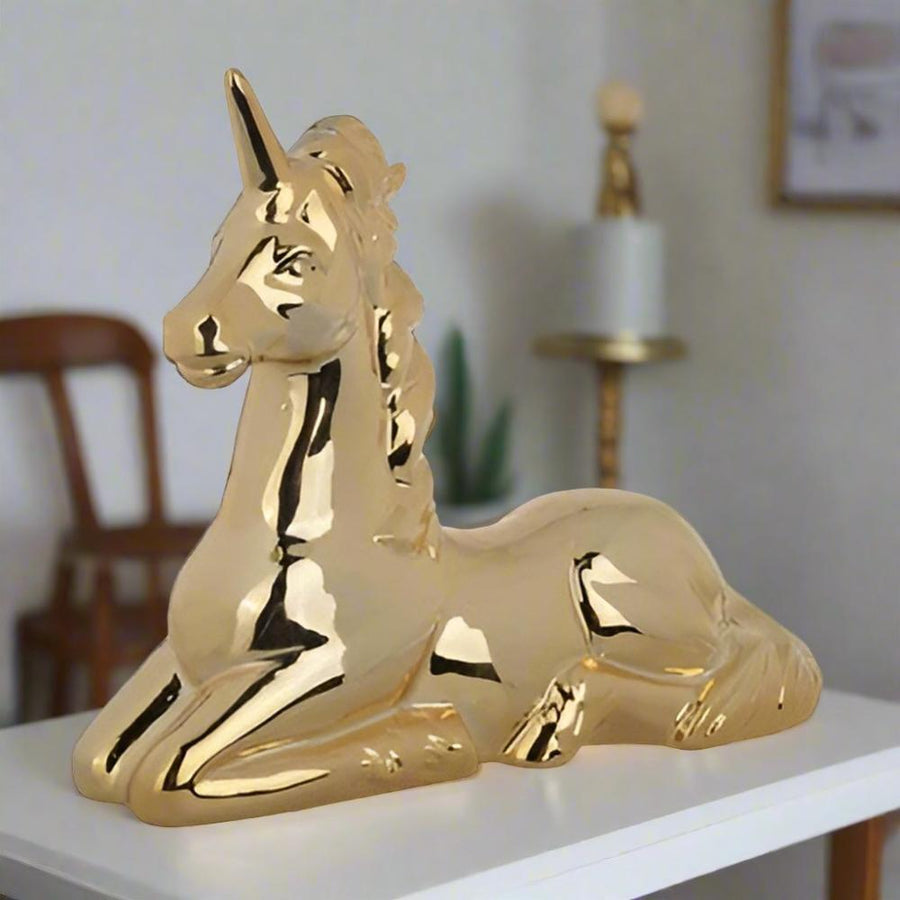 Lily 9-Inch Faux Coral Decorative Figurine, White Polyresin Tabletop Sculpture by Casagear Home