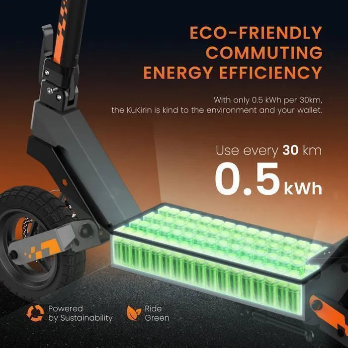 KUKIRIN G2 - Trottinette électrique pliable - Roues 10" - Moteur 800W - Batterie 48v 15Ah - 45KM/H - Autonomie 55KM – Noir