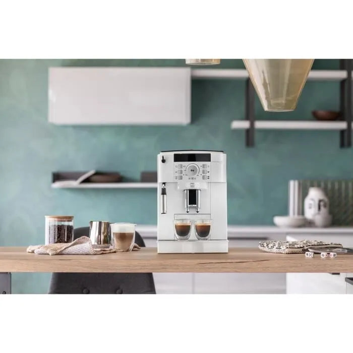 Machine expresso broyeur - De'Longhi - Magnifica S - ECAM22.110.W - 4 recettes - Blanc