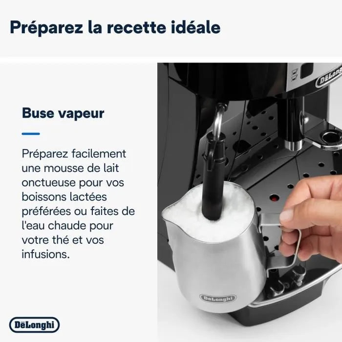 Machine expresso broyeur - De'Longhi - Magnifica S - ECAM22.140.B - 4 recettes - Noir