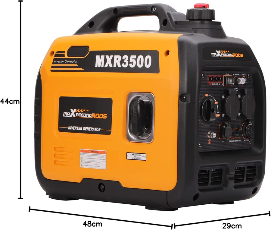maXpeedingrods 3300W Gasoline Inverter Electrogene Unit with USB Sockets