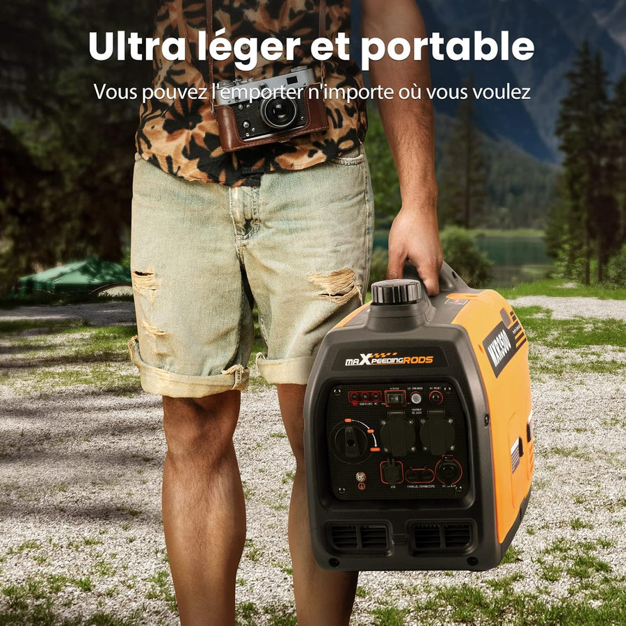 maXpeedingrods 3300W Gasoline Inverter Electrogene Unit with USB Sockets