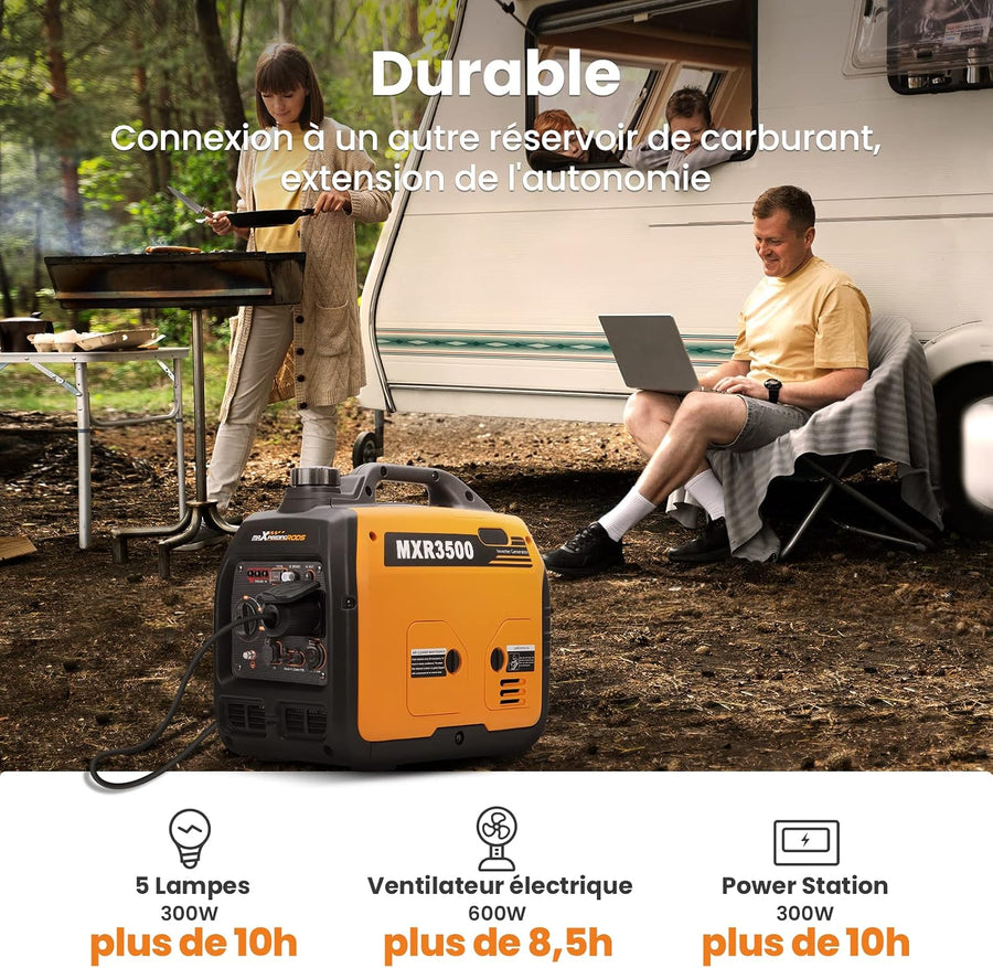 maXpeedingrods 3300W Gasoline Inverter Electrogene Unit with USB Sockets