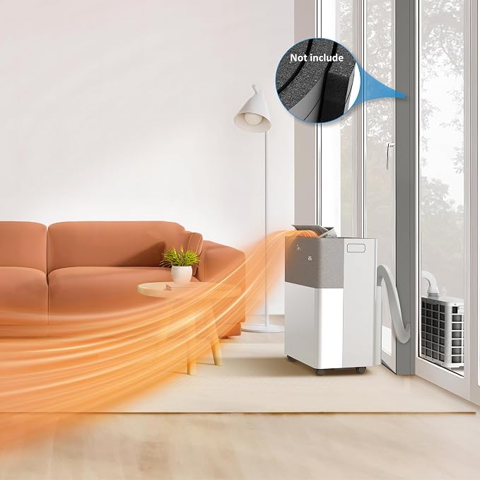 Midea Portasplit 12 000 BTU (3,5 kW) – 42 m² / 105 m³ – Mode silencieux : 39 dB(A)