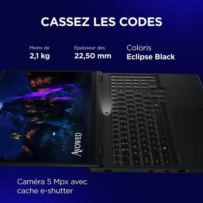 PC portable Gamer LENOVO Legion 5 15IRX10 | Sans Windows - 15,3" 165Hz - Core i7-13650HX - RTX 5070 115W - 32 Go - 512 Go + Sac