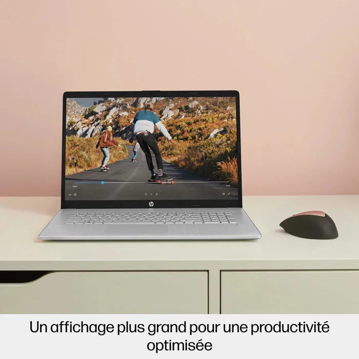 PC Portable HP 17-cn3066nf - Windows 11 - 17,3" HD+ - Core i3-N305 - RAM 8Go - Stockage 512Go SSD - AZERTY