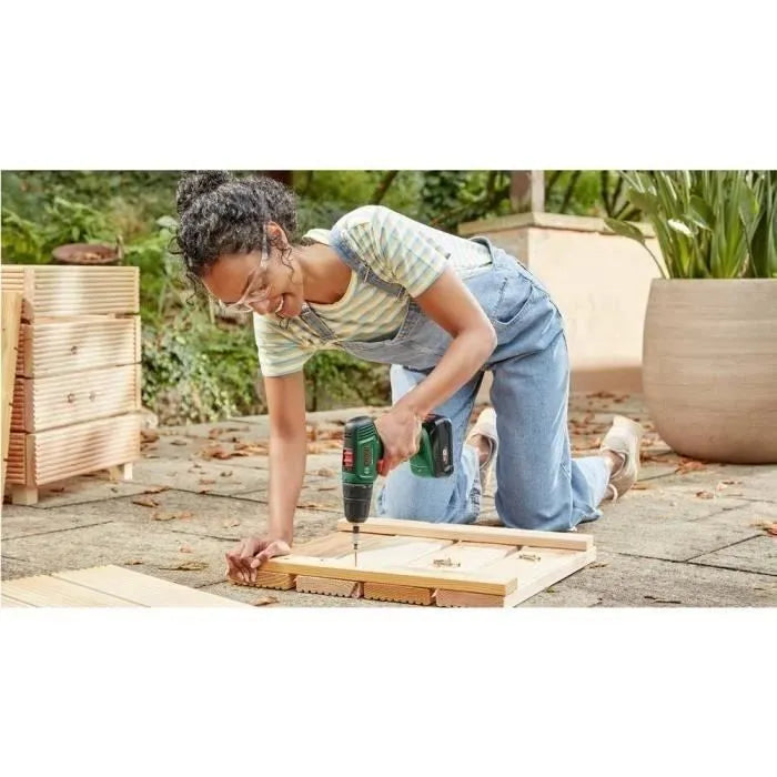 Perceuse visseuse Bosch EasyDrill 18V 40 + 2 batteries 18V 1,5Ah + Systembox avec 241 Accessoires + chargeur AL1810CV 06039D8007