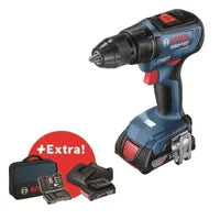 Perceuse-visseuse Bosch Professional GSR 18V-50 + 2 batteries 2,0Ah + chargeur GAL 18V-20 + 43 acc