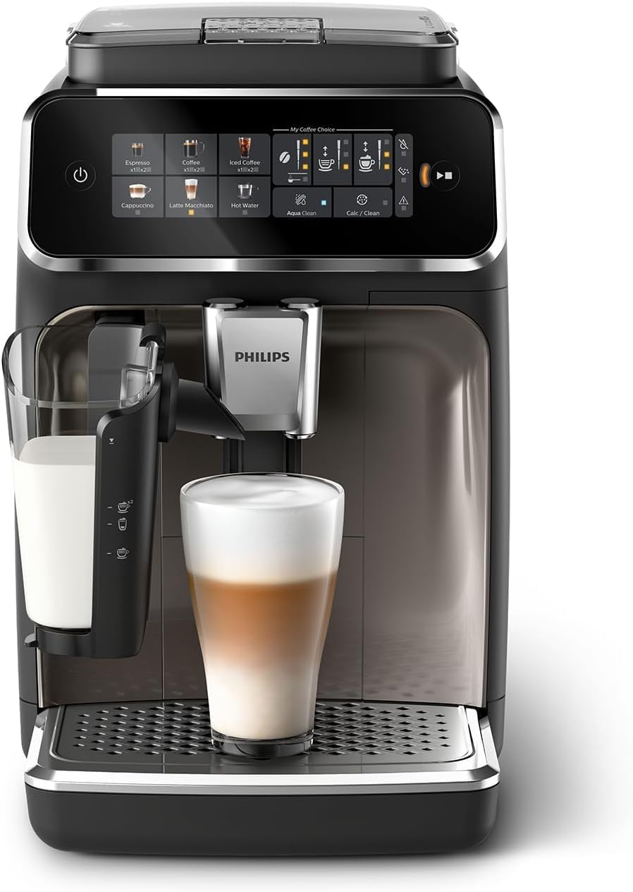 PHILIPS machine à café grain boissons Expresso broyeur avec écran tactile Broyeur 100% céramique App HomeID