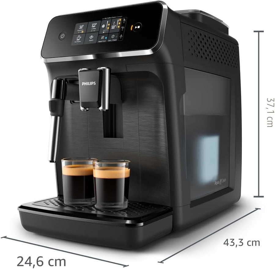 PHILIPS machine à café grain boissons mousseur à lait Noir Expresso broyeur