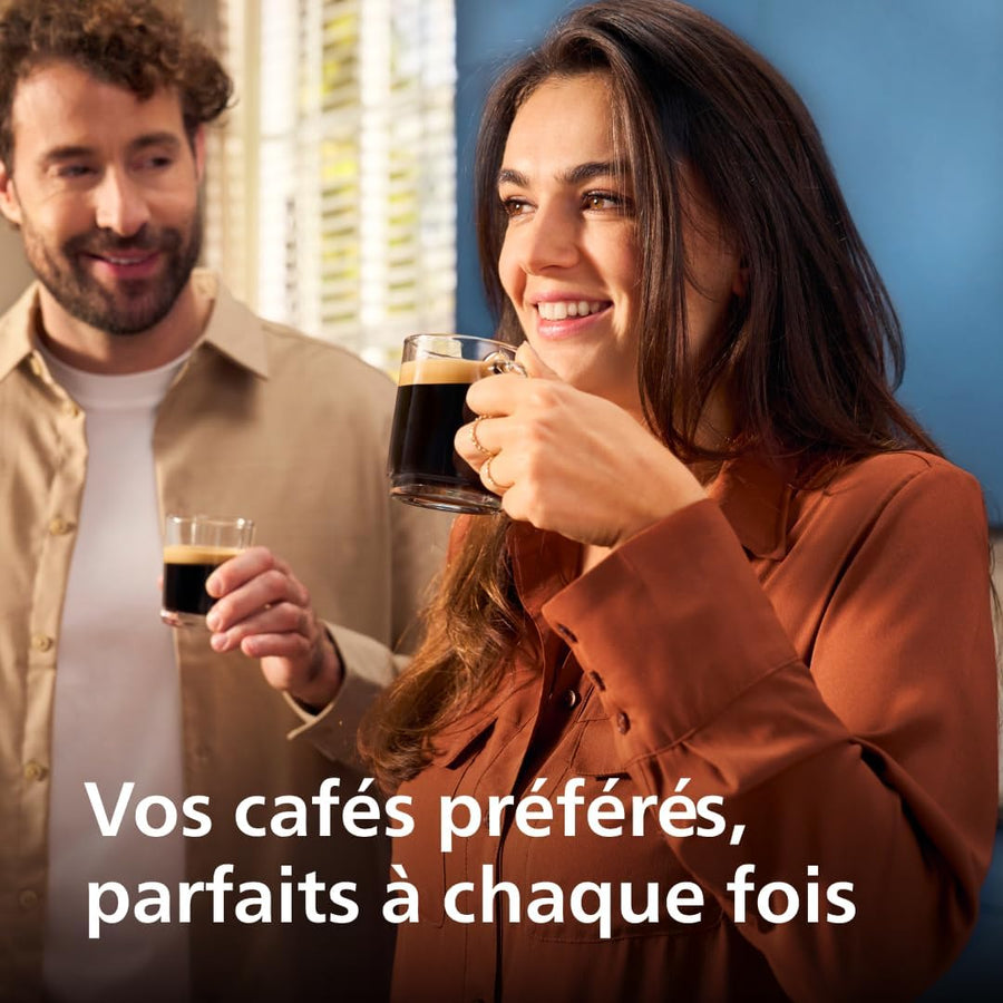 PHILIPS machine à café grain boissons mousseur à lait Noir Expresso broyeur