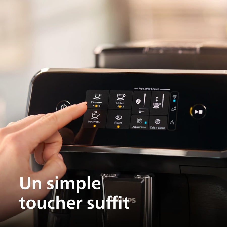 PHILIPS machine à café grain boissons mousseur à lait Noir Expresso broyeur