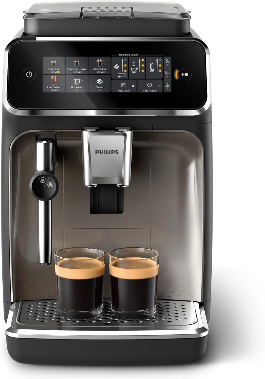 PHILIPS machine à café grain boissons mousseur à lait Noir Expresso broyeur