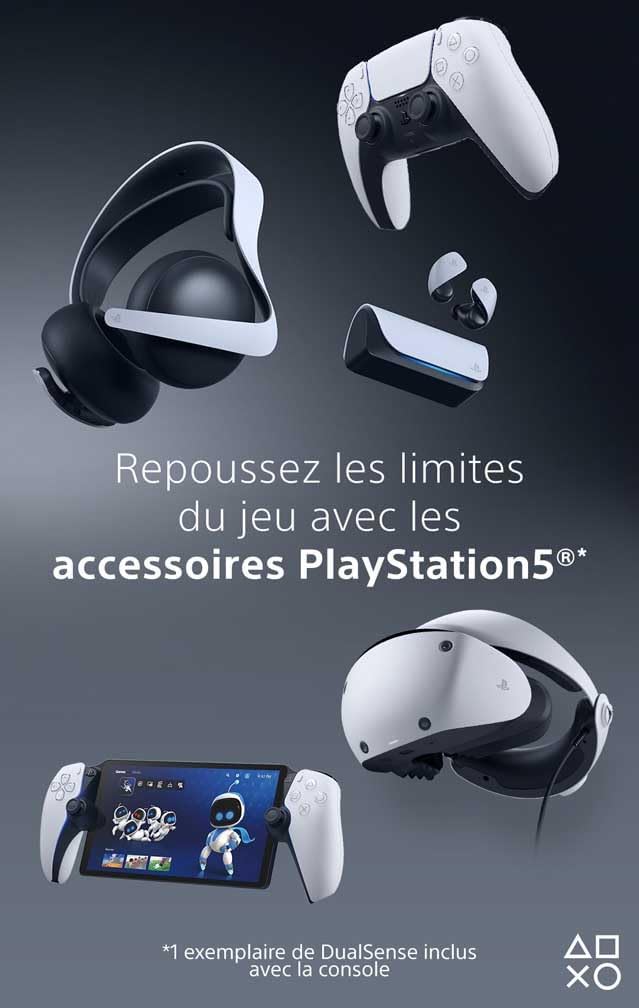 Playstation Sony, Manette 5 DualSense Edge, Sans Fil, Touches Arrière & Joysticks Interchangeables, Gâchettes Réglables, Profils Personnalisables, Compatible PS5/PC, Couleur : Blanche et Noire