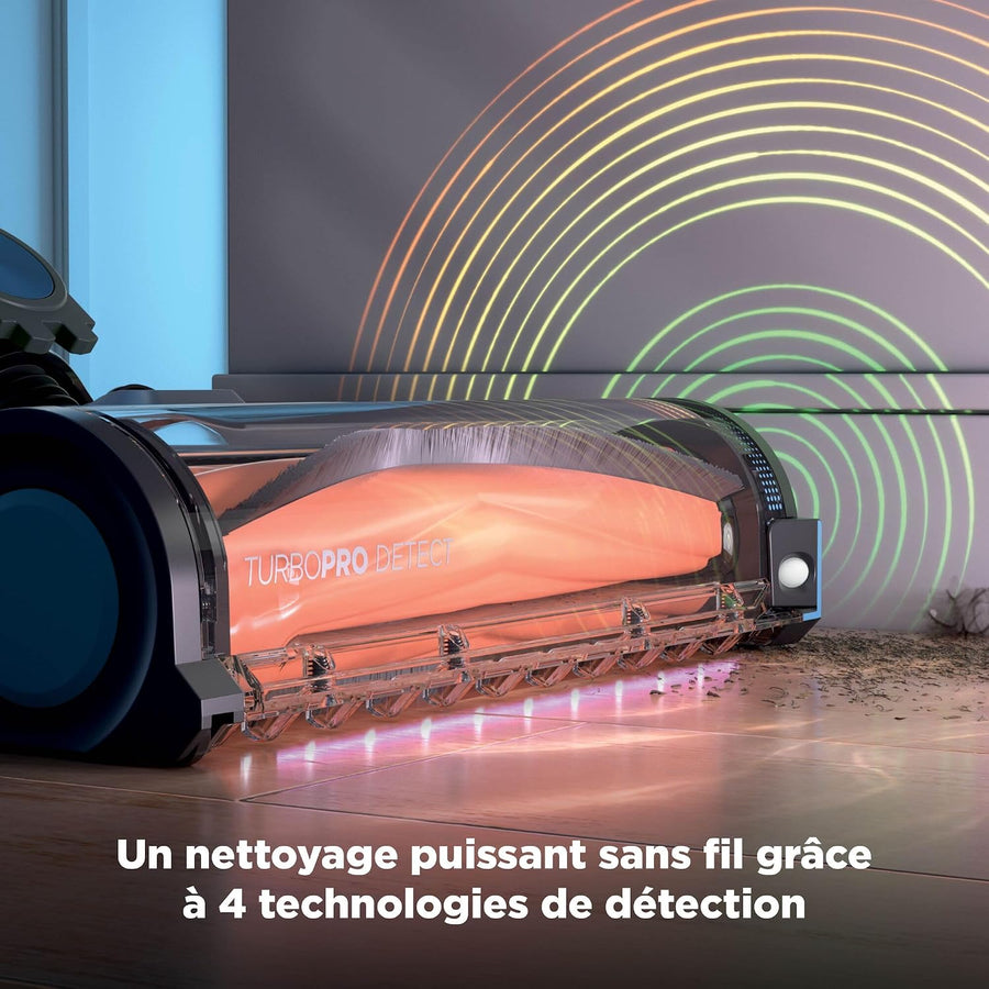 Shark PowerDetect Speed, Aspirateur Balai sans Fil, 60min IA1243FR | Nettoyage en arrière, Filtration anti-allergène HEPA, Jusqu’à 60 min d’autonomie, support mural et suceur plat, Sauge givrée