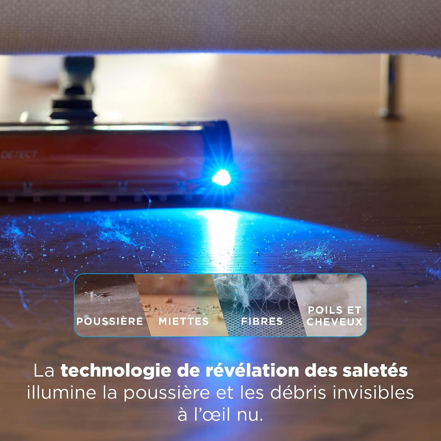 Shark PowerDetect Speed, Aspirateur Balai sans Fil, 60min IA1243FR | Nettoyage en arrière, Filtration anti-allergène HEPA, Jusqu’à 60 min d’autonomie, support mural et suceur plat, Sauge givrée