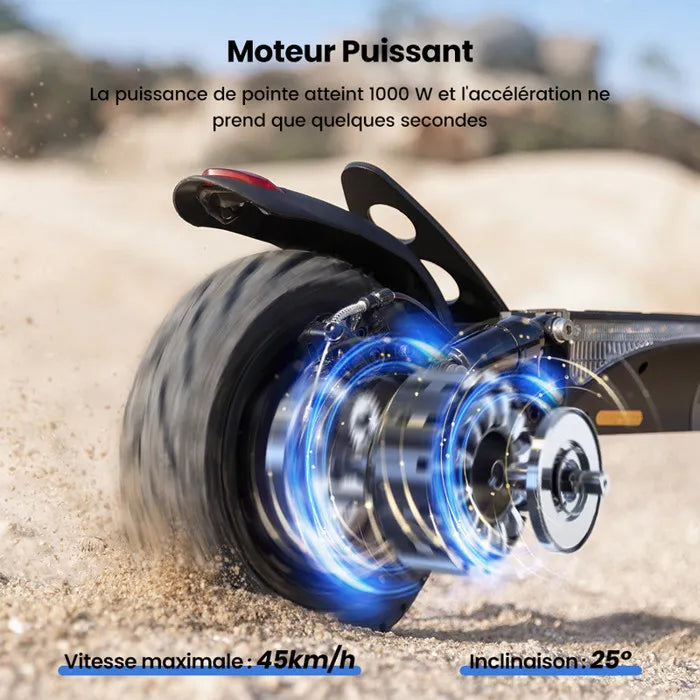 Trottinette Électrique Pliable 10'' AGILERIDE AS-P1, Autonomie 35-45km Trottinette, Batterie 48V 14Ah, Moteur 1000W Scooter